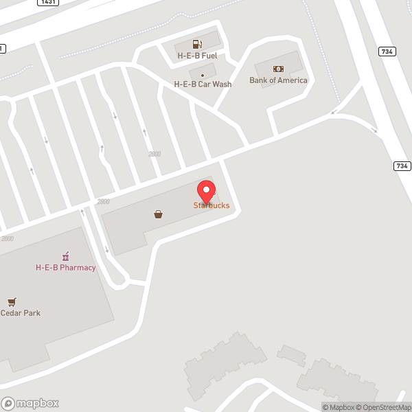 Map of Starbucks
