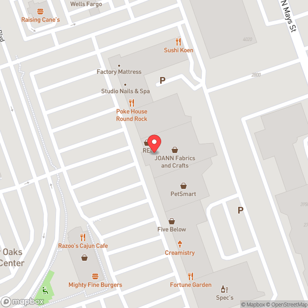 Map of JOANN Fabric and Crafts