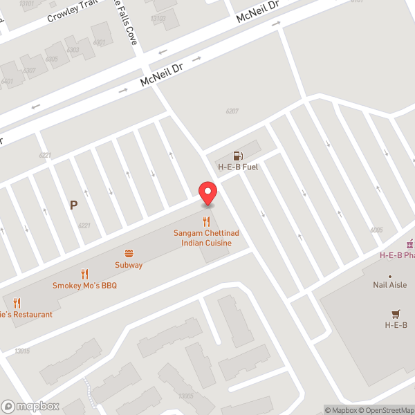 Map of Sangam Chettinad Indian Cuisine
