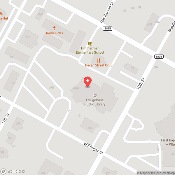 Map of Pflugerville Community Library