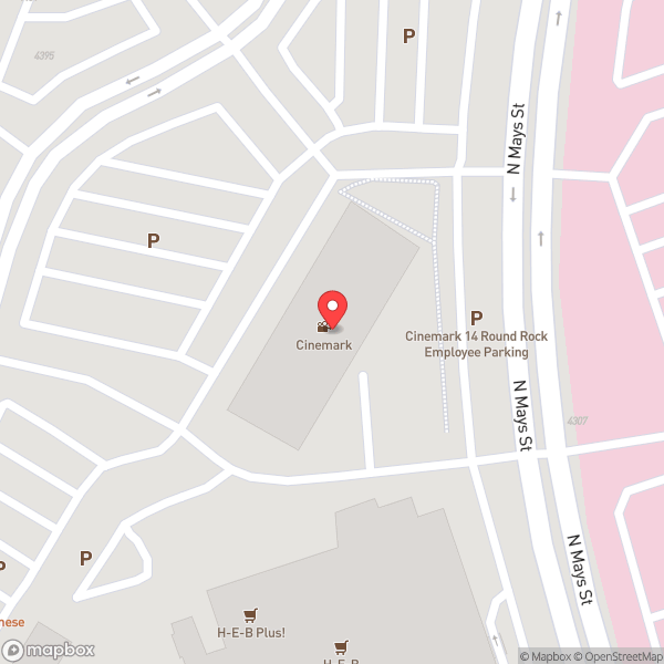 Map of Cinemark Round Rock 14