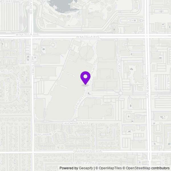 Map of Anaheim Convention Center