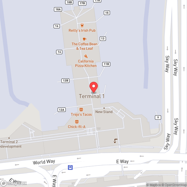 Map of Gate 11A