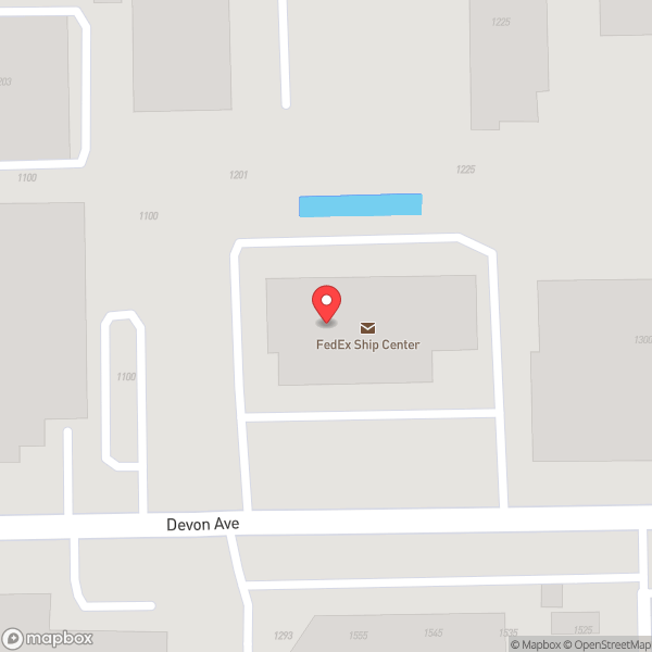 Map of FedEx Ship Center
