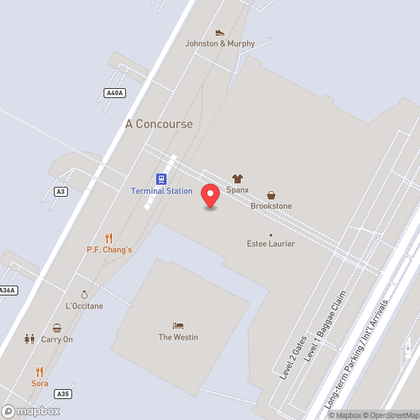 Map of Delta Sky Club