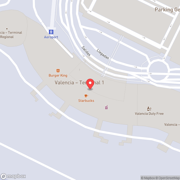 Map of Valencia Airport (VLC) (Aeroport de València)