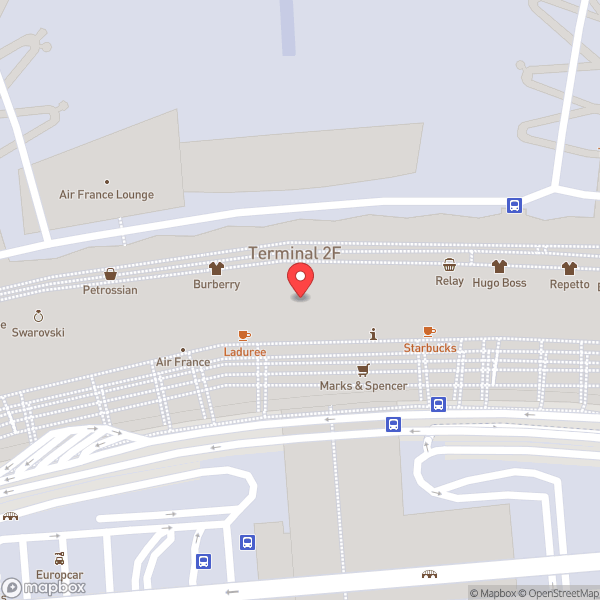 Map of Terminal 2F