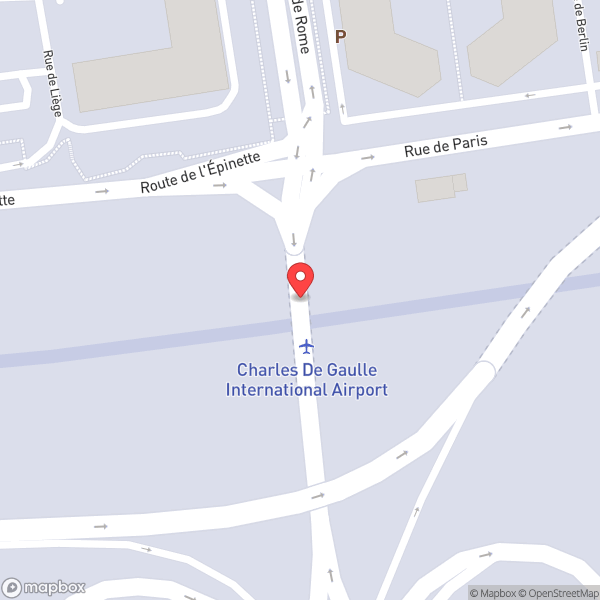 Map of Paris Charles de Gaulle Airport (CDG) (Aéroport Paris-Charles de Gaulle)
