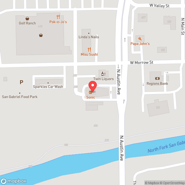 Map of Sonic Drive-In