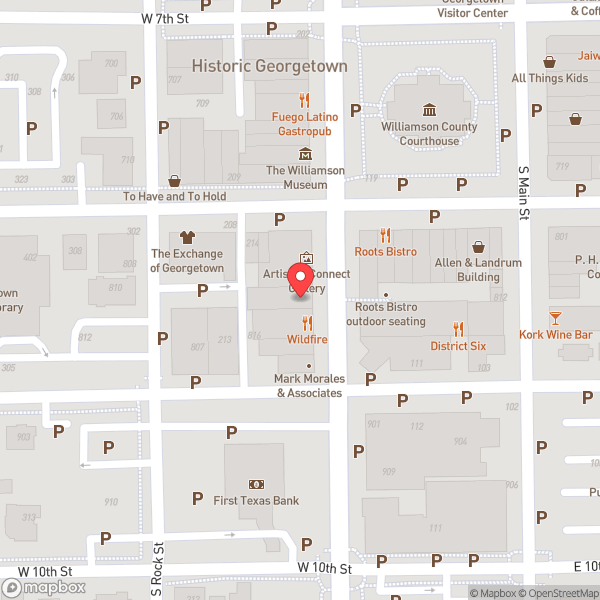 Map of Georgetown Palace Theatre