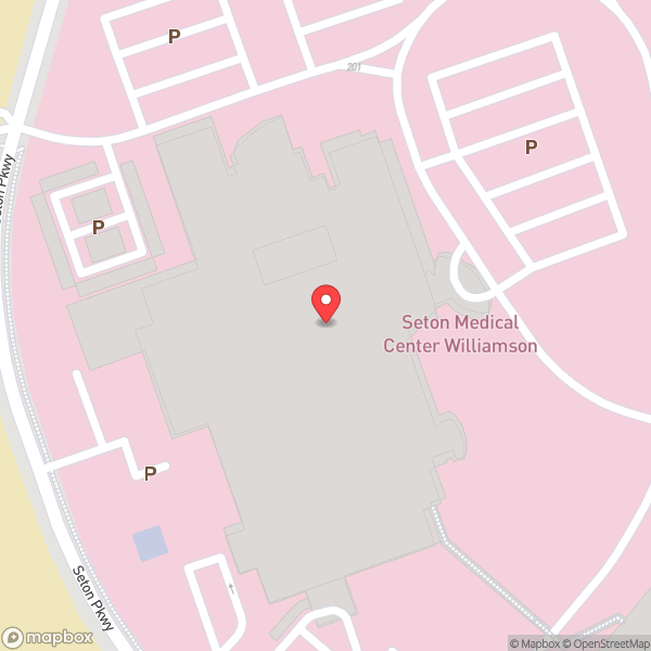 Map of Seton Medical Center Williamson