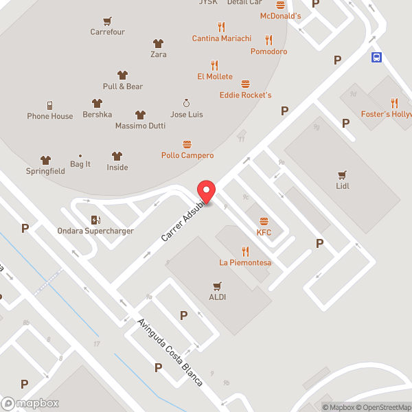 Map of La Piemontesa
