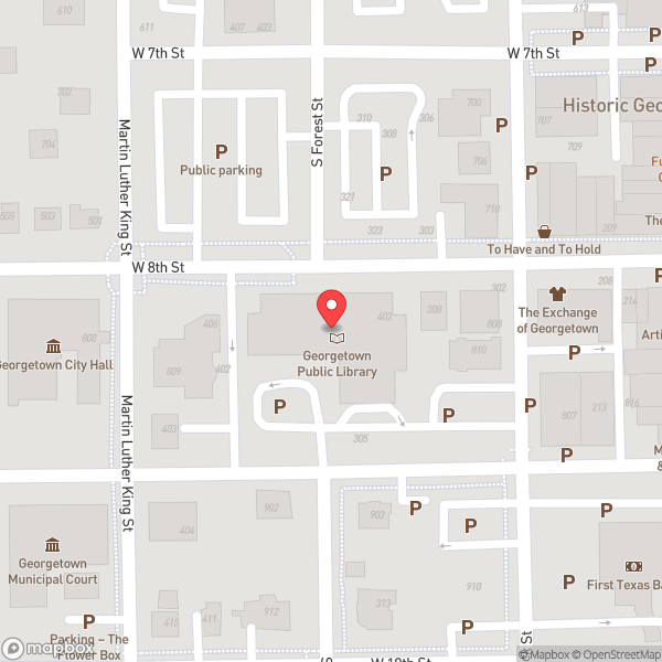 Map of Georgetown Public Library