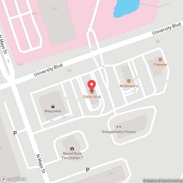 Map of Chick-fil-A
