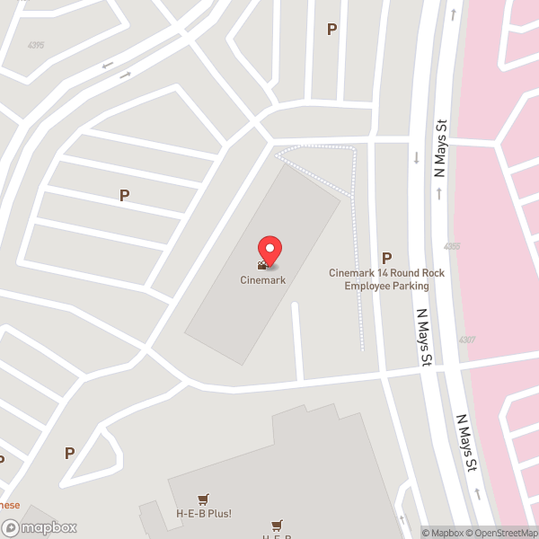 Map of Cinemark Round Rock 14