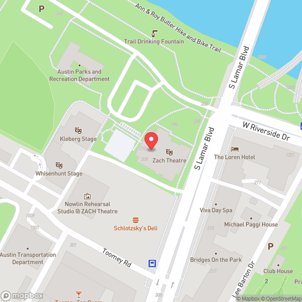 Map of ZACH Theatre