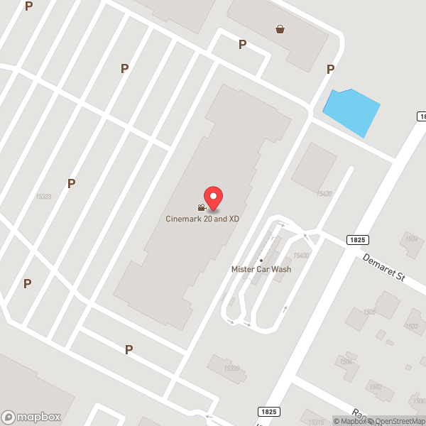 Map of Cinemark 20 and XD