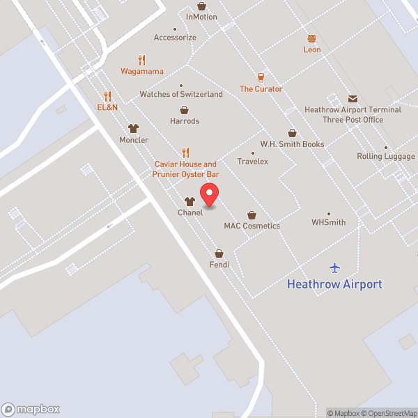 Map of London Heathrow Airport (LHR)