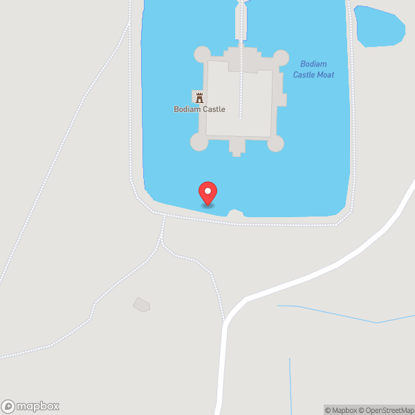 Map of Bodiam Castle