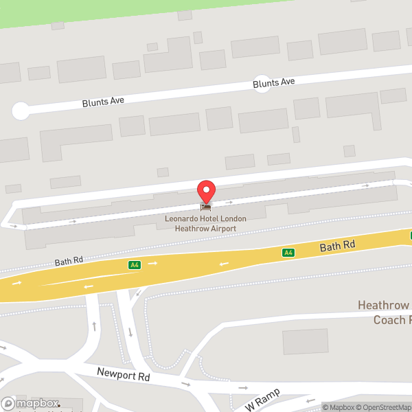 Map of Leonardo Hotel London Heathrow Airport