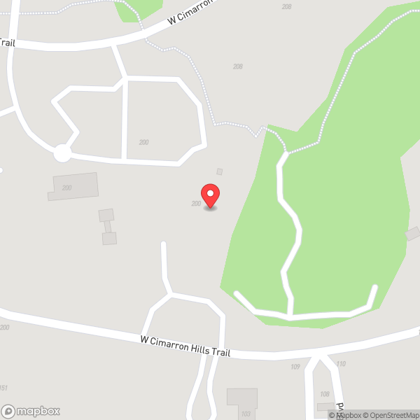 Map of Cimarron Hills Country Club