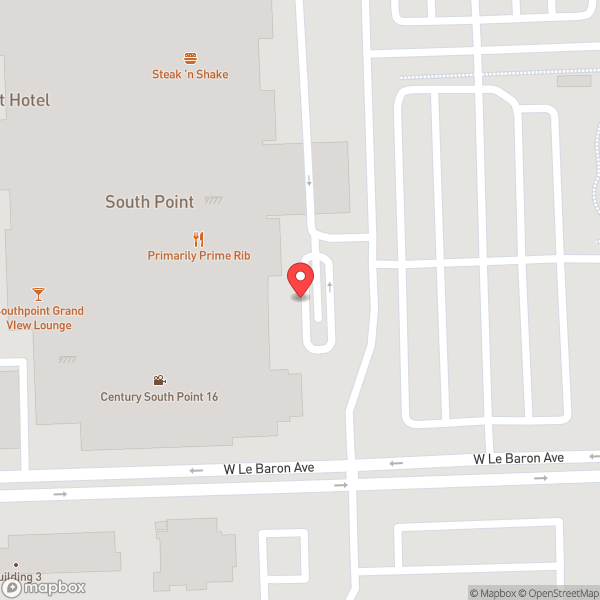 Map of South Point Race & Sports Book