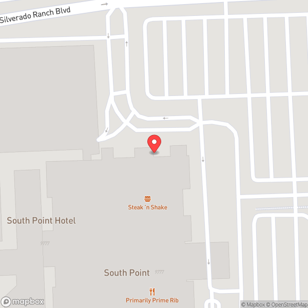 Map of Silverado Steak House