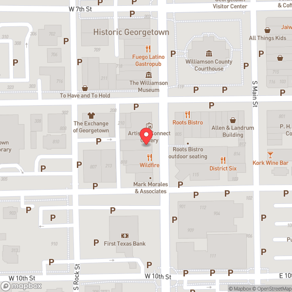 Map of Georgetown Palace Theatre