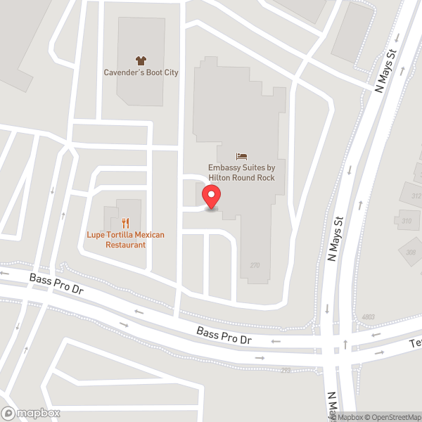 Map of Embassy Suites by Hilton Round Rock