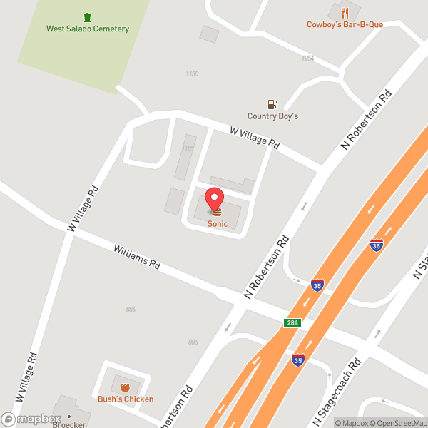 Map of SONIC Drive In