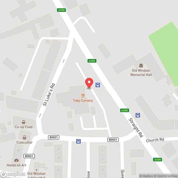 Map of Toby Carvery - Old Windsor
