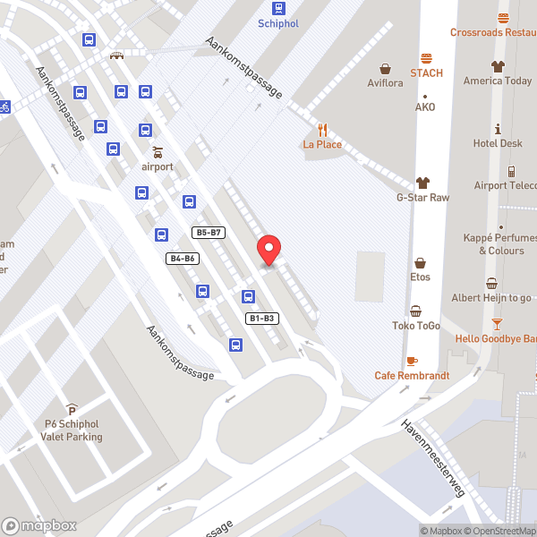 Map of Amsterdam Airport Schiphol (AMS)