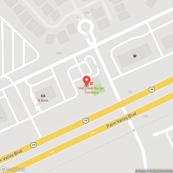 Map of Hat Creek Burger Company