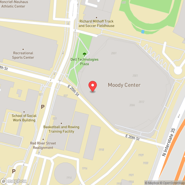 Map of Moody Center