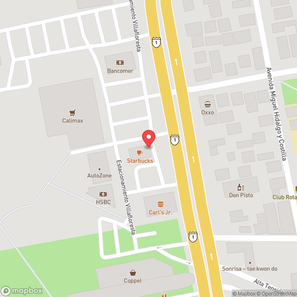 Map of Starbucks