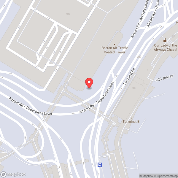 Map of Boston Logan International Airport (BOS)