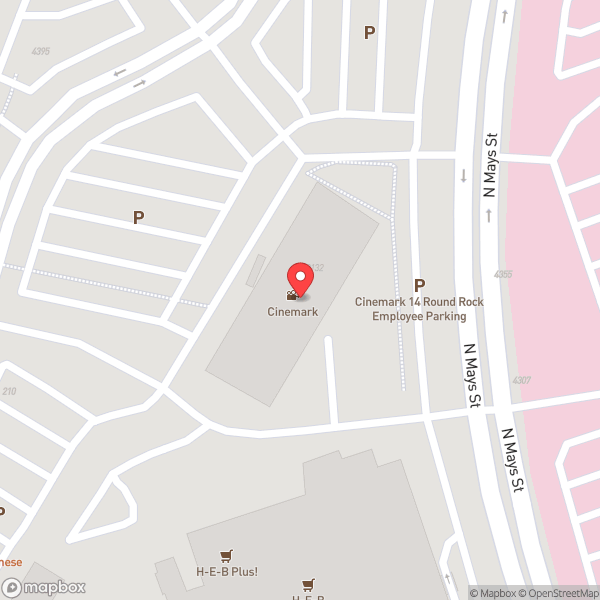 Map of Cinemark Round Rock 14