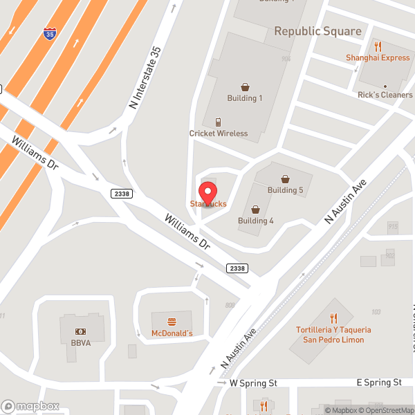Map of Starbucks