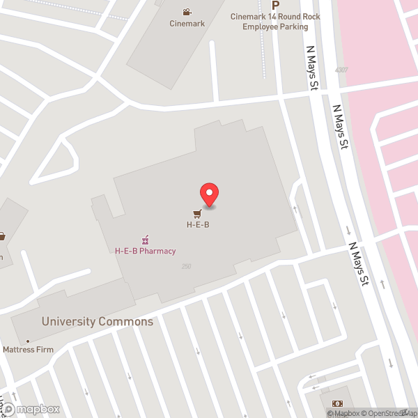 Map of H-E-B