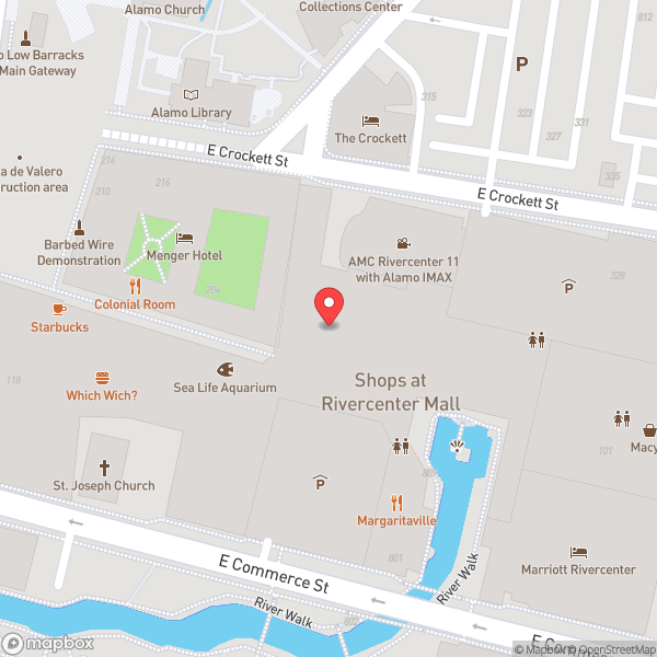 Map of Rivercenter Parking Garage