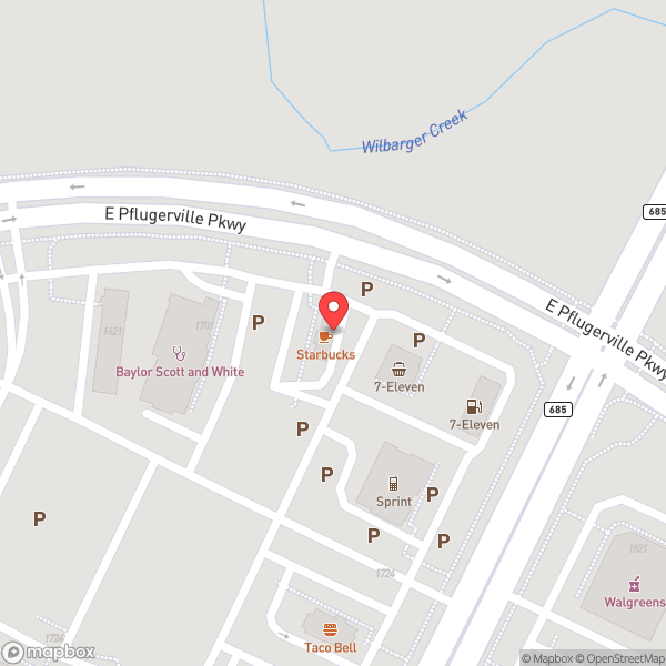 Map of Starbucks