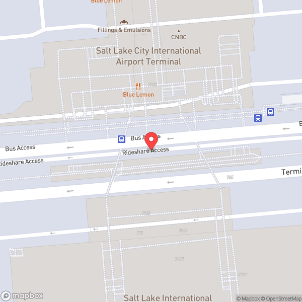 Map of Salt Lake City International Airport (SLC)