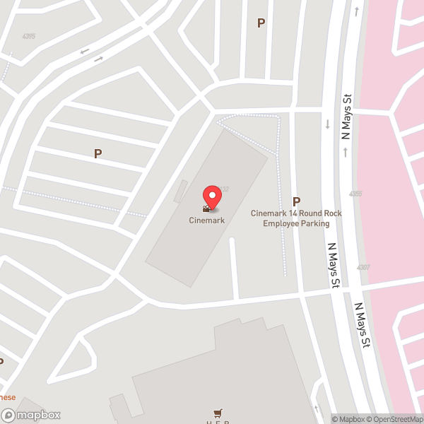 Map of Cinemark Round Rock 14