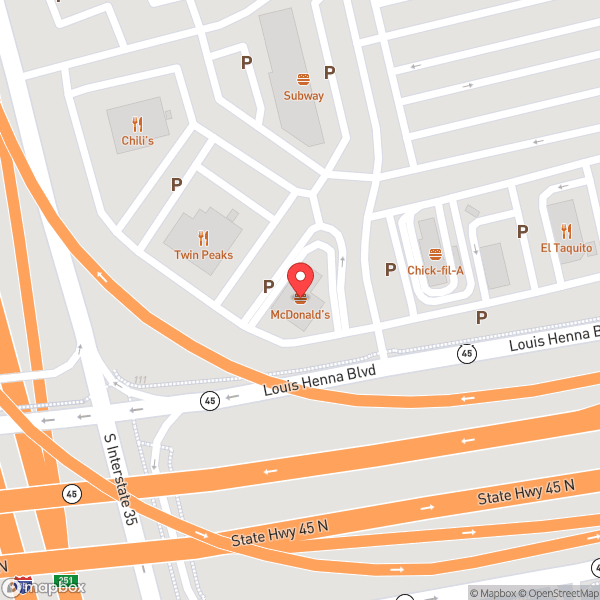 Map of McDonald's