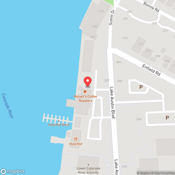 Map of Mozart's Coffee Roasters