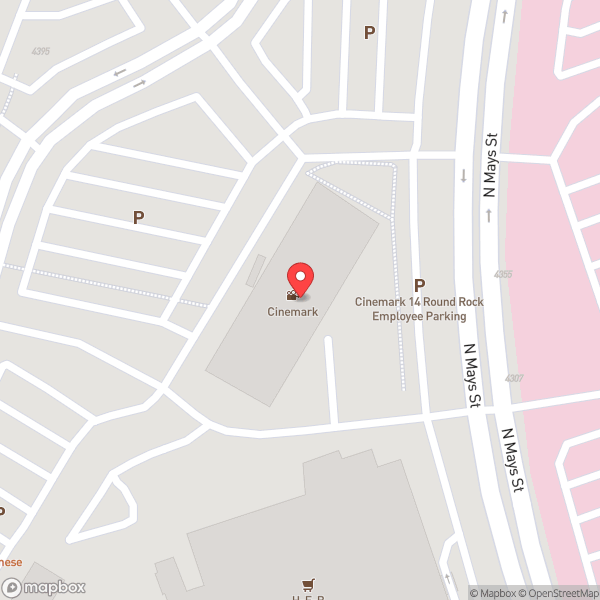 Map of Cinemark Round Rock 14