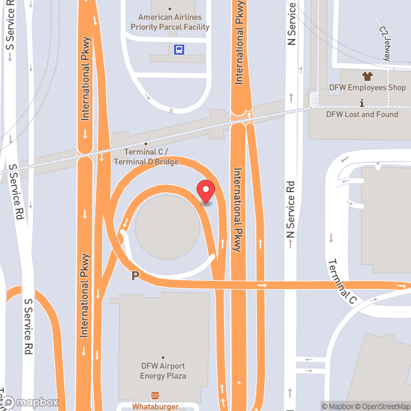 Map of Dallas Fort Worth International Airport (DFW)