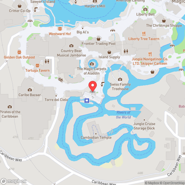 Map of Jungle Cruise