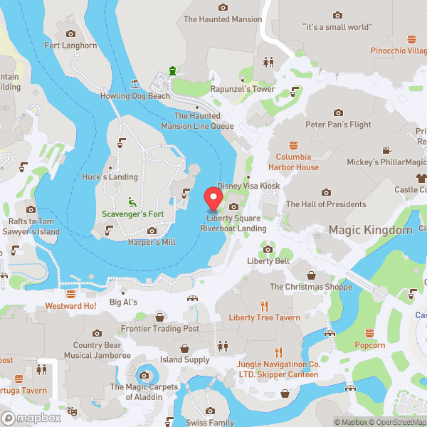 Map of Liberty Square Riverboat