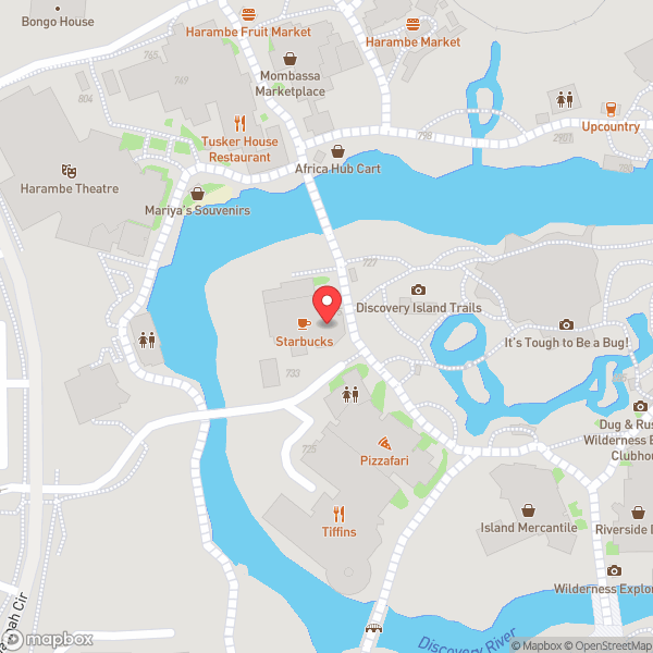 Map of Creature Comforts (feat Starbucks)
